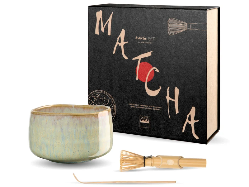 ASA moribana Matcha-Set ishi shiny 3tlg