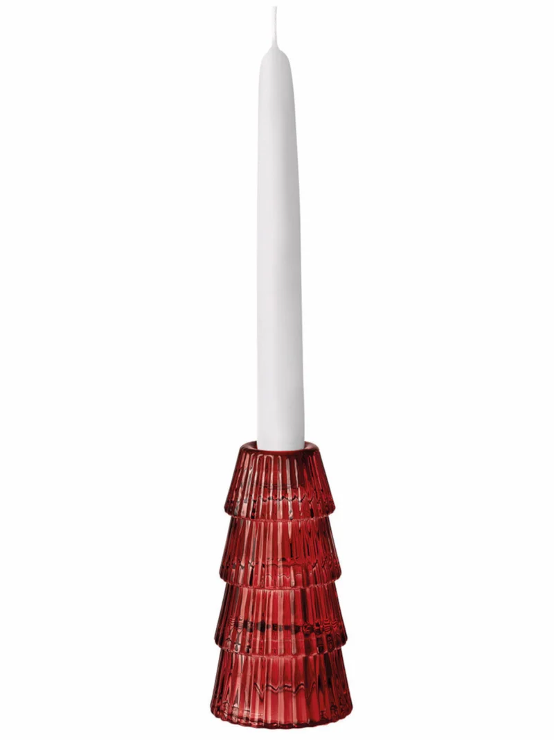 Hutschenreuther Christmas Love Glas rot Baum/Kerzenhalter