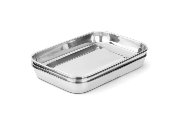 Panierset aus Edelstahl - 3 Teilig