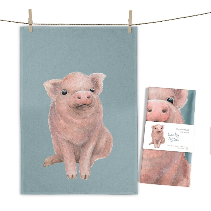 Geschirrtuch Lucky Piglet