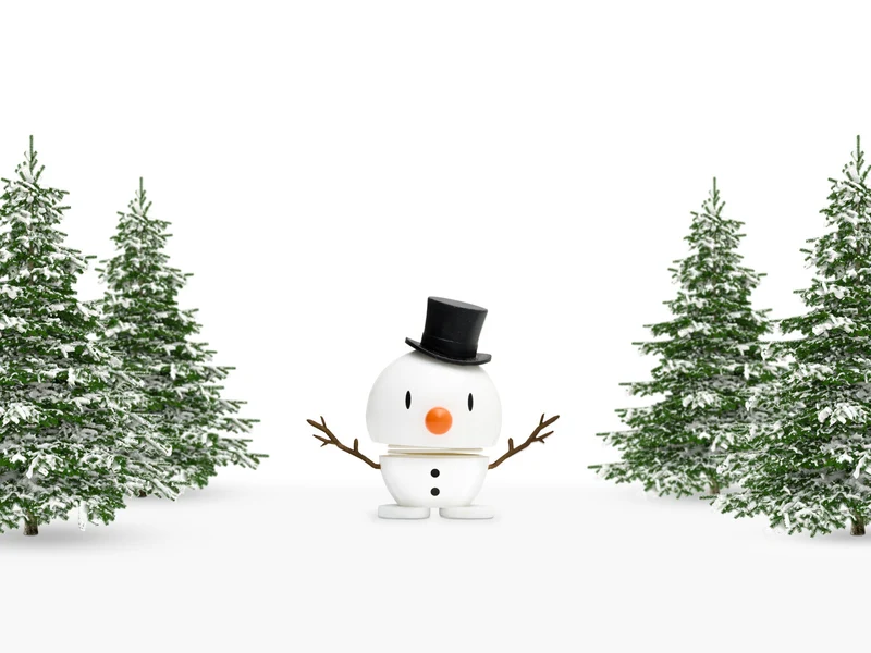 Hoptimist Snowman S white 7,8cm