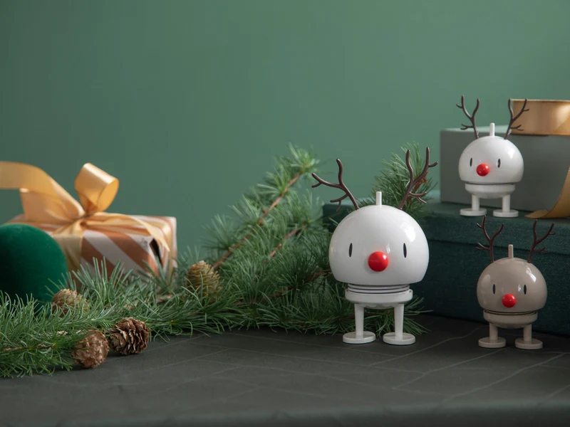 Hoptimist Reindeer Bumble S white 9,5cm