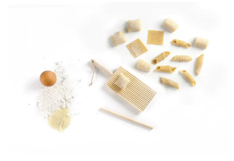 Gnocchibrett Garganellibrett Holz mit Ausrollstab