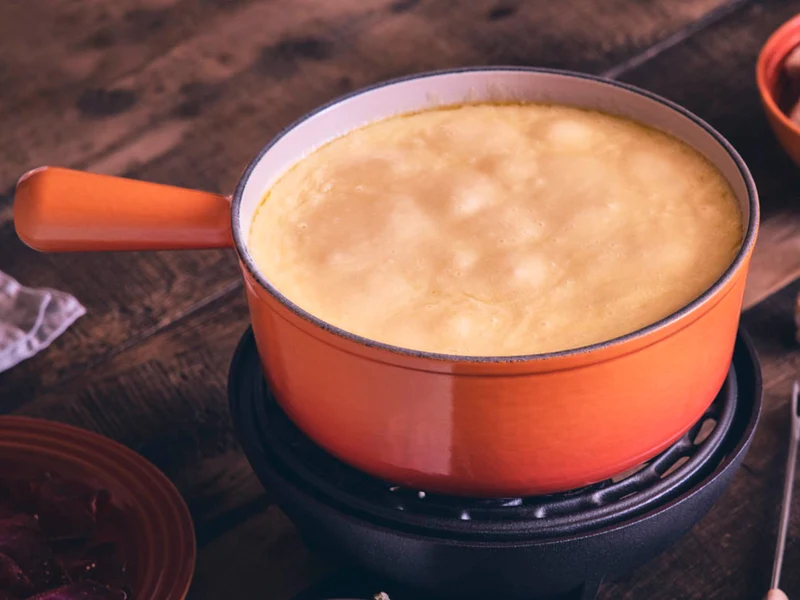 Le Creuset Caquelon Tradition kirschrot 20cm