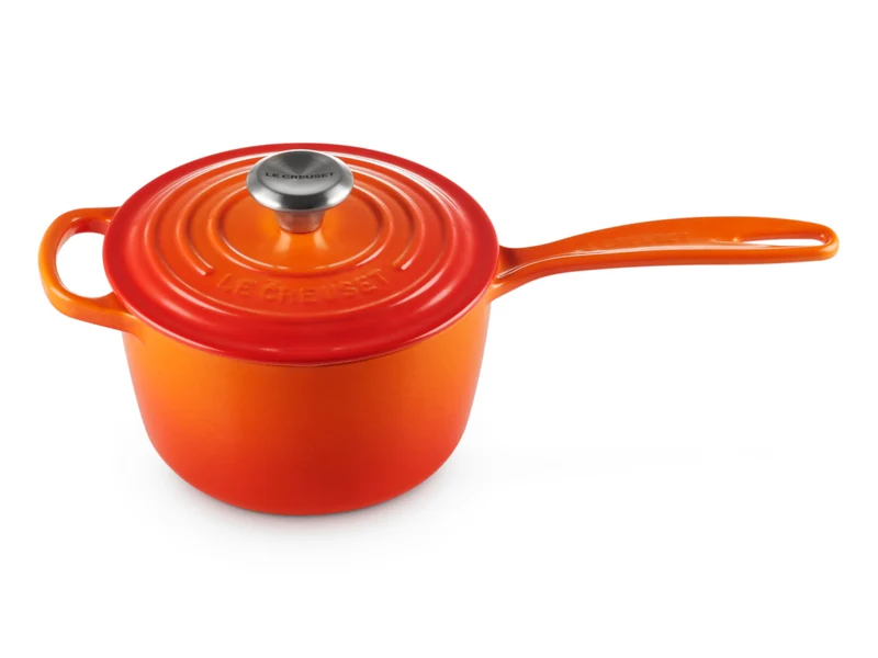 Le Creuset Stielkasserolle Signature rund ofenrot 16cm