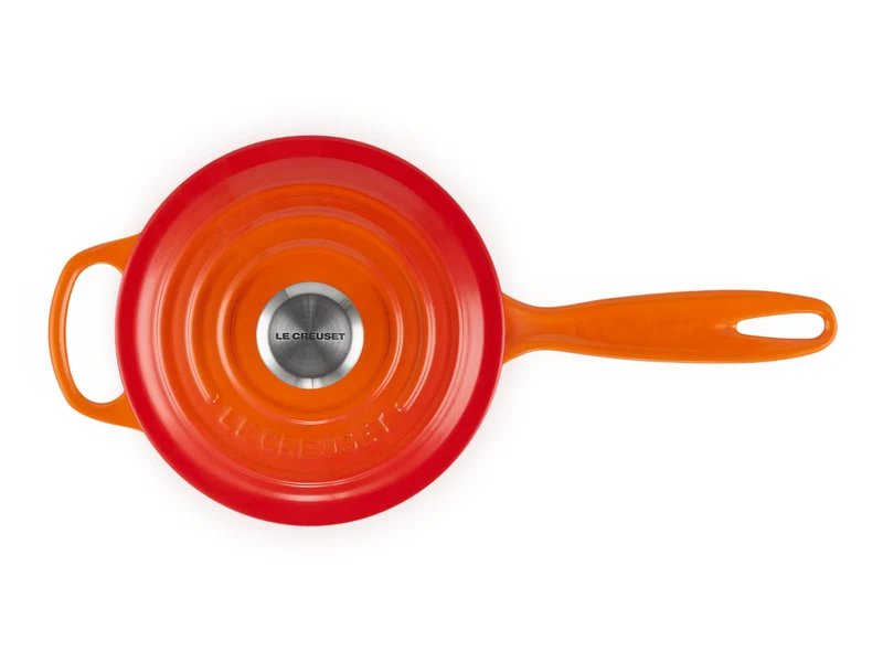 Le Creuset Stielkasserolle Signature rund ofenrot 16cm