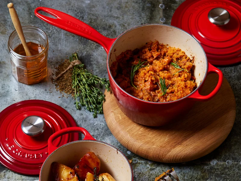 Le Creuset Stielkasserolle Signature rund ofenrot 16cm