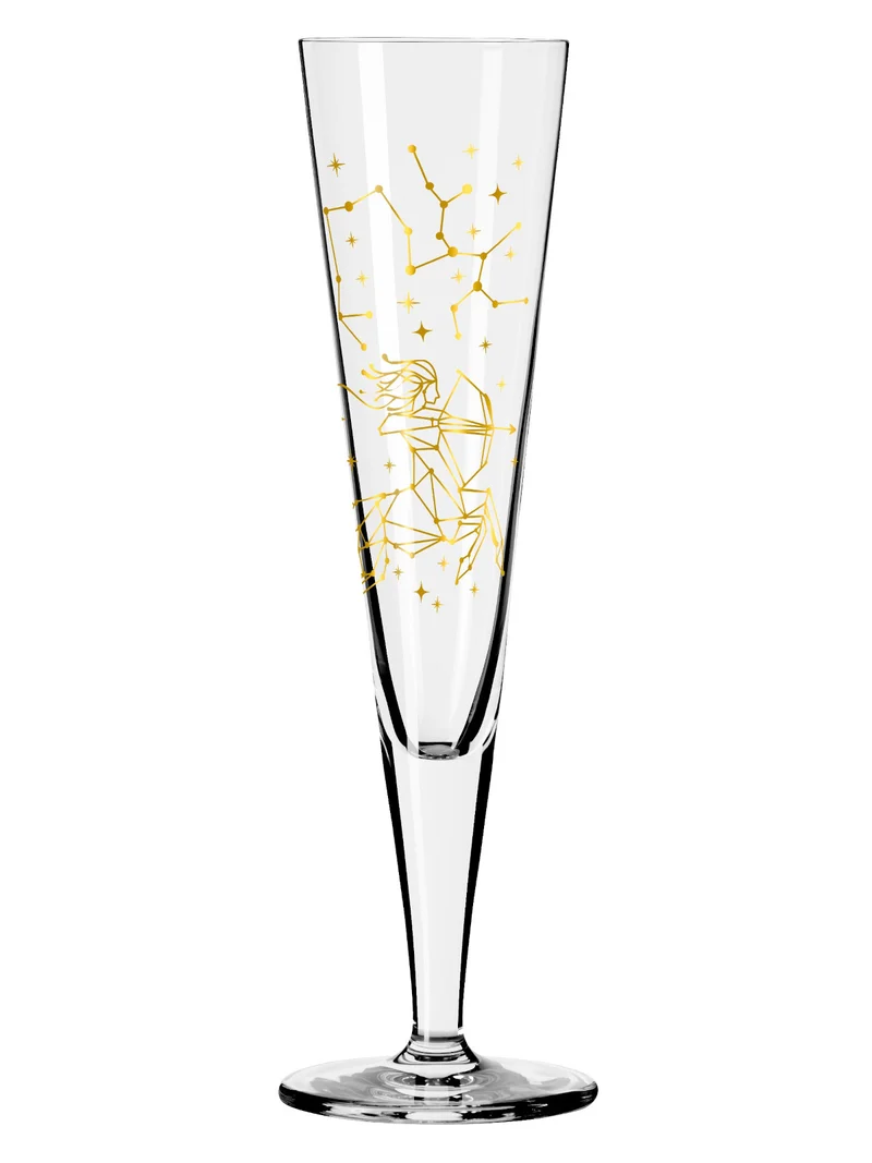 RITZENHOFF Champagnerglas #9 Schütze (Z. Mubaza) H25