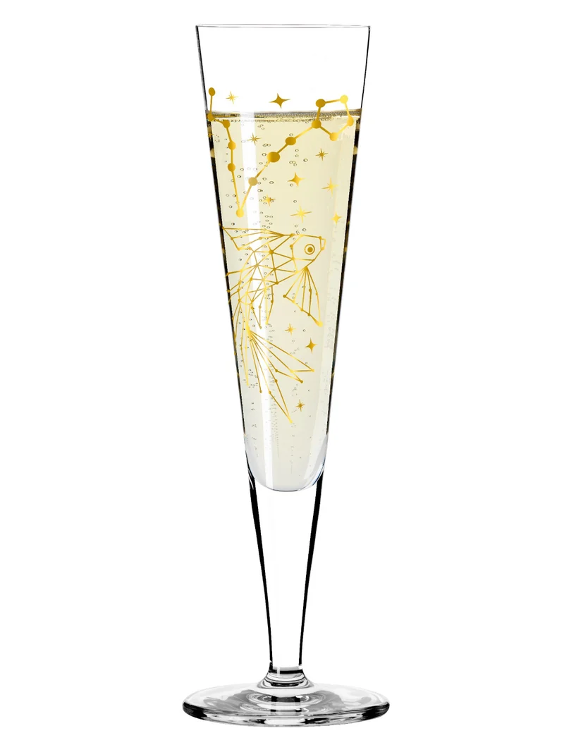RITZENHOFF Champagnerglas #8 Fische (Z. Mubaza) H25