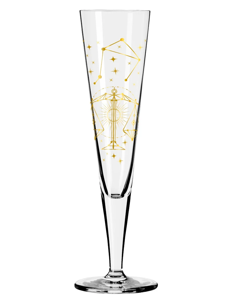 RITZENHOFF Champagnerglas #7 Waage (Z. Mubaza) H25