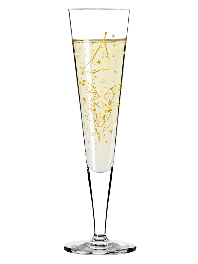 RITZENHOFF Champagnerglas #4 Steinbock (Z. Mubaza) H25