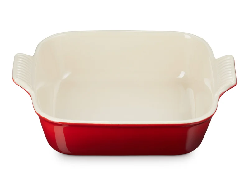 Le Creuset Auflaufform Tradition quadratisch kirschrot 23cm