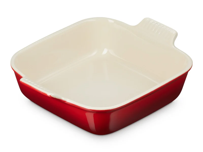 Le Creuset Auflaufform Tradition quadratisch kirschrot 23cm