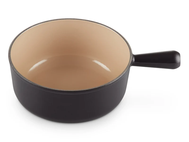 Le Creuset Caquelon Tradition schwarz matt 24cm