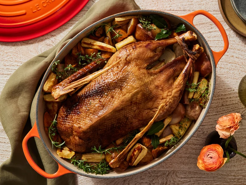 Le Creuset Bräter Signature oval ofenrot 40cm