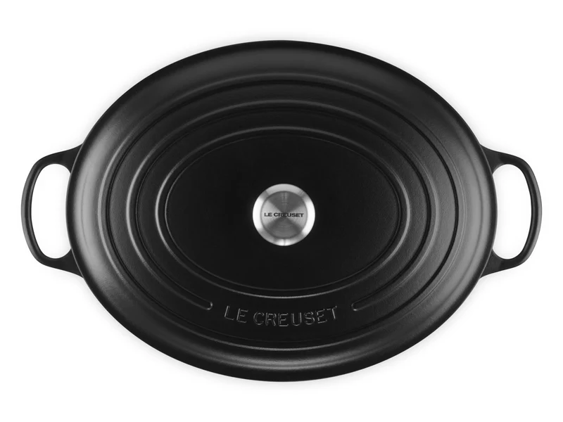 Le Creuset Bräter Signature oval schwarz matt 40cm