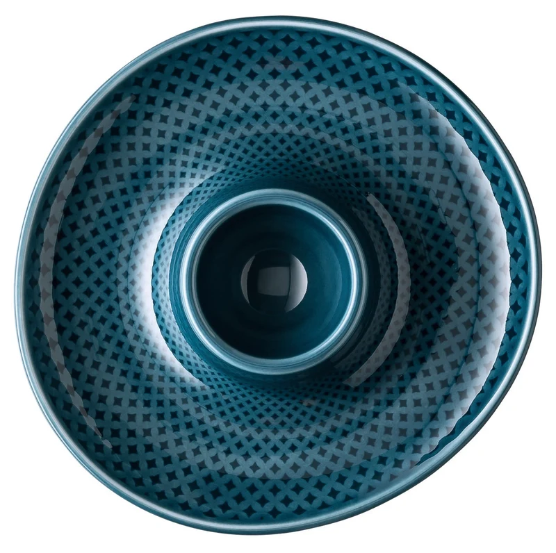 Rosenthal Junto Ocean Blue Eierbecher mit Ablage 13 cm