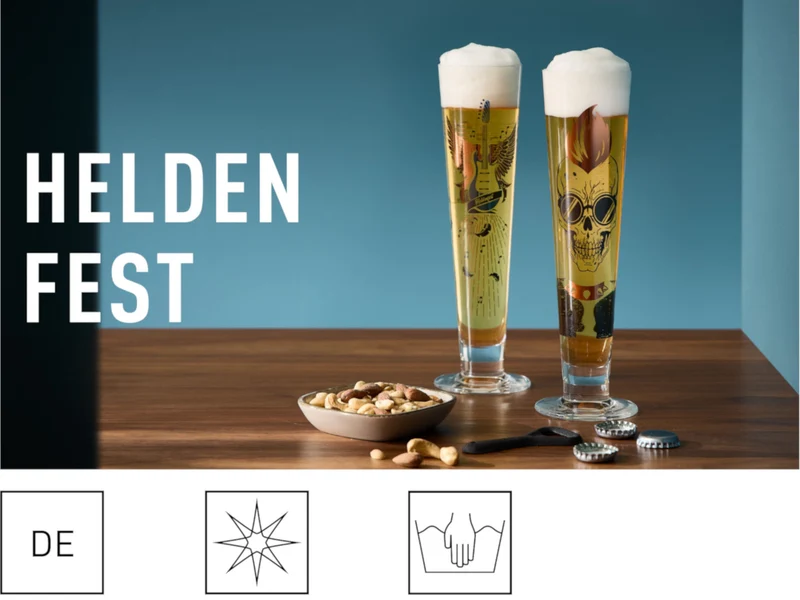 RITZENHOFF Heldenfest Bierglas (A.Behnke) H25 #17