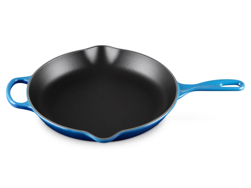 Le Creuset Brat- und Servierpfanne Signature rund azure 30cm