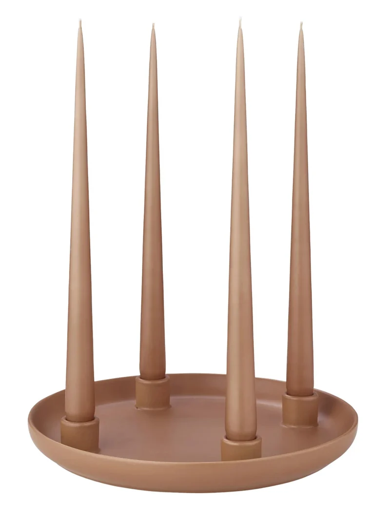 Blomus VELA Kerzenhalter amber brown 27cm