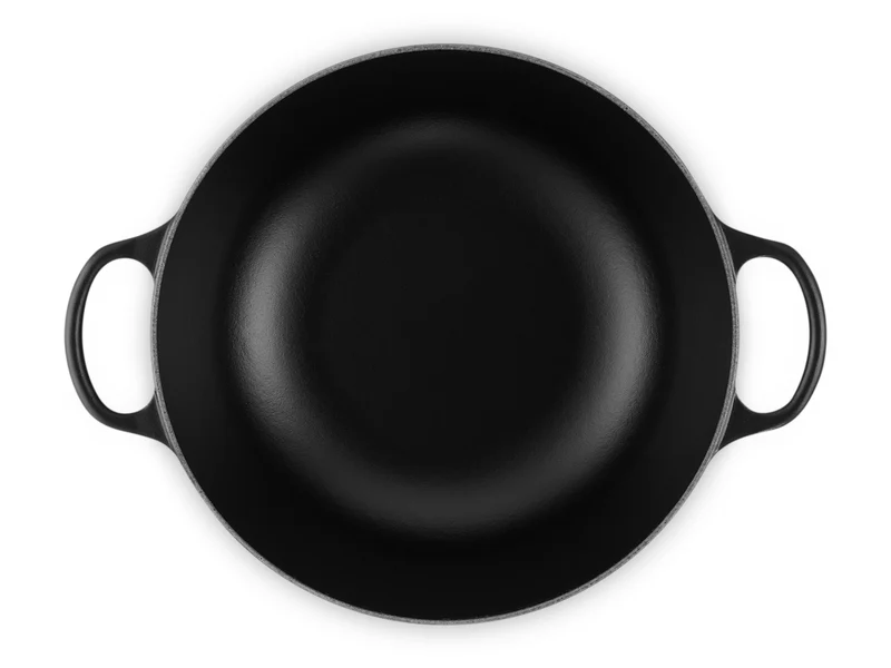 Le Creuset Bräter La Marmite Signature rund schwarz matt 28cm