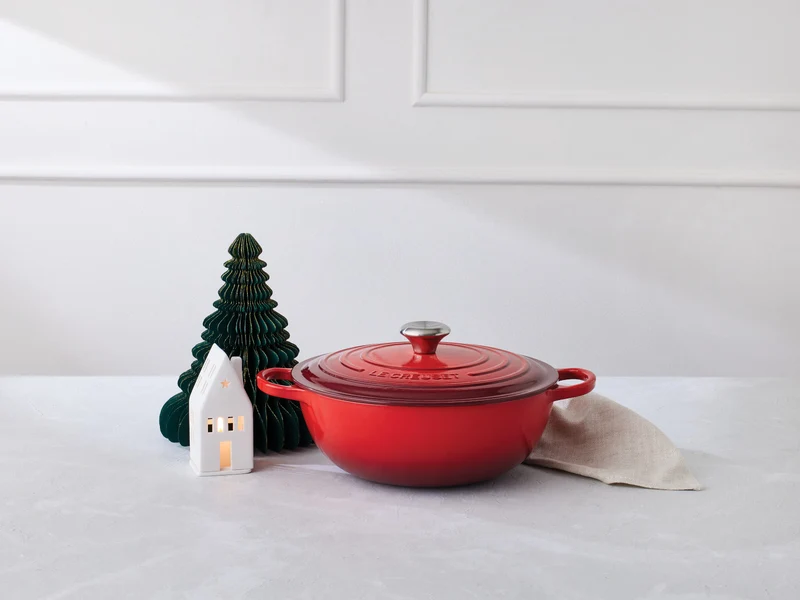 Le Creuset Bräter La Marmite Signature rund schwarz matt 28cm