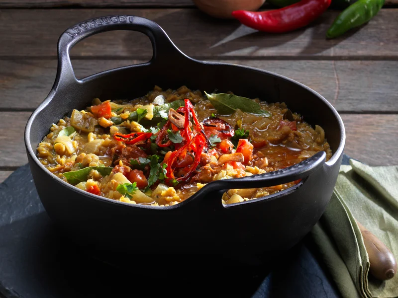 Le Creuset Balti Dish Tradition rund flint 24cm