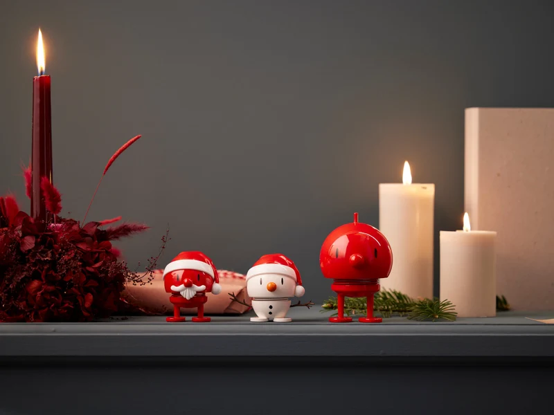 Hoptimist Santa Snowman S white 7,2cm