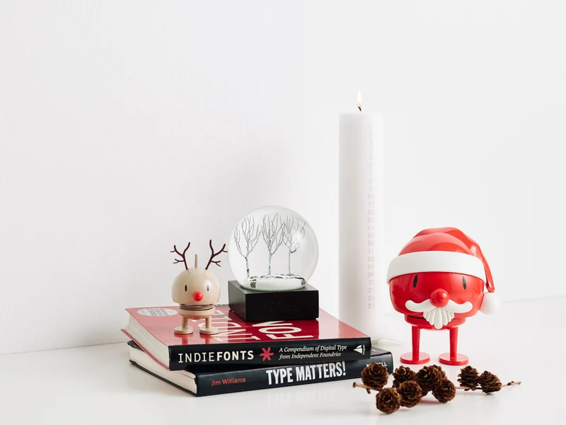 Hoptimist Santa Claus Bumble S red 7,2cm