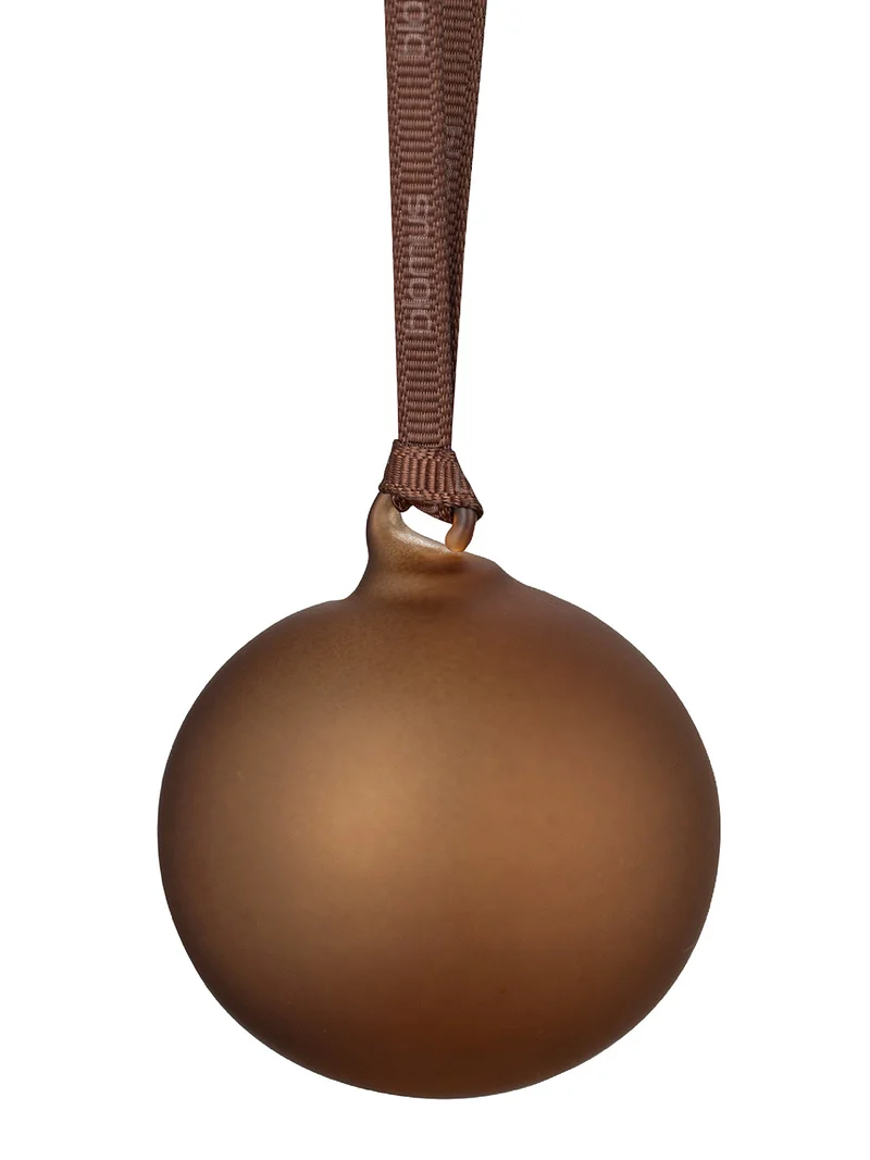 Blomus JUHLA Weihnachtsschmuck L rustic brown 9cm 2tlg