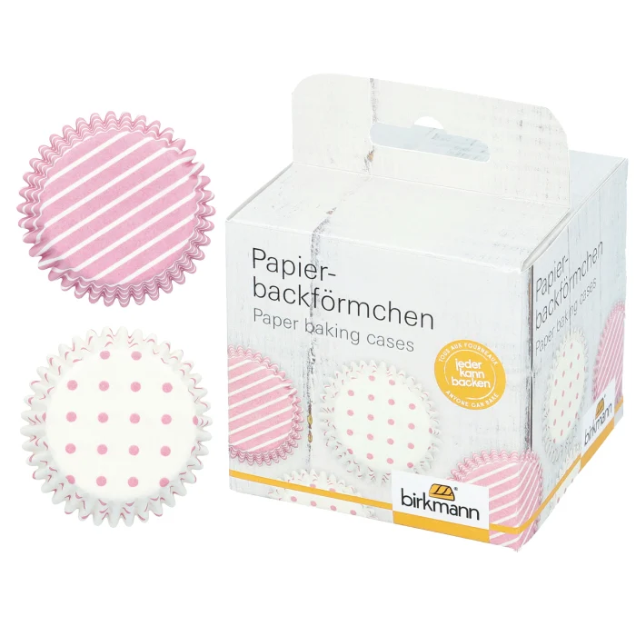 Muffin-Papierförmchen, Rosa 100 Stück, Ø 7 cm