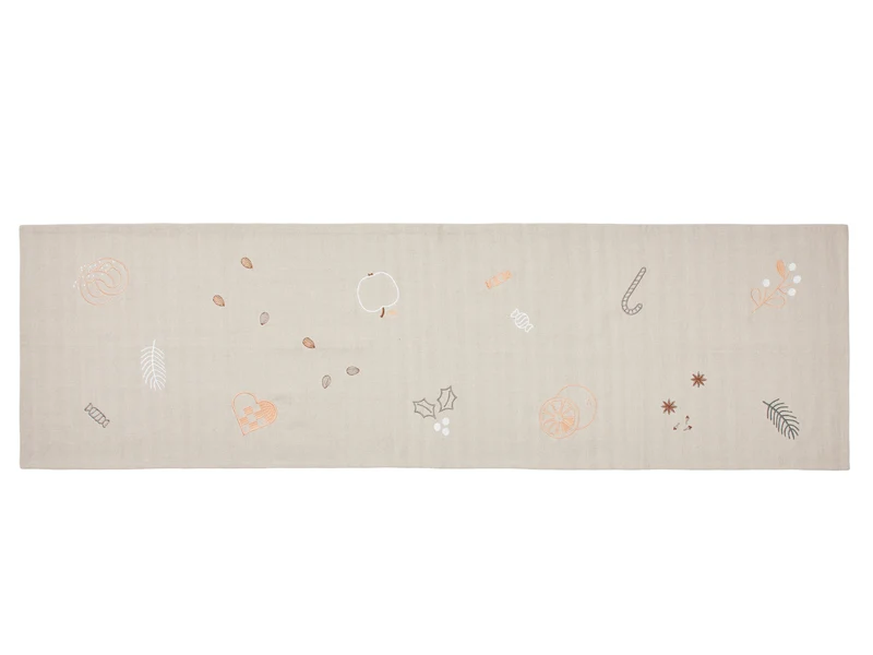 Broste Copenhagen Fryd Tischläufer beige 140x40cm