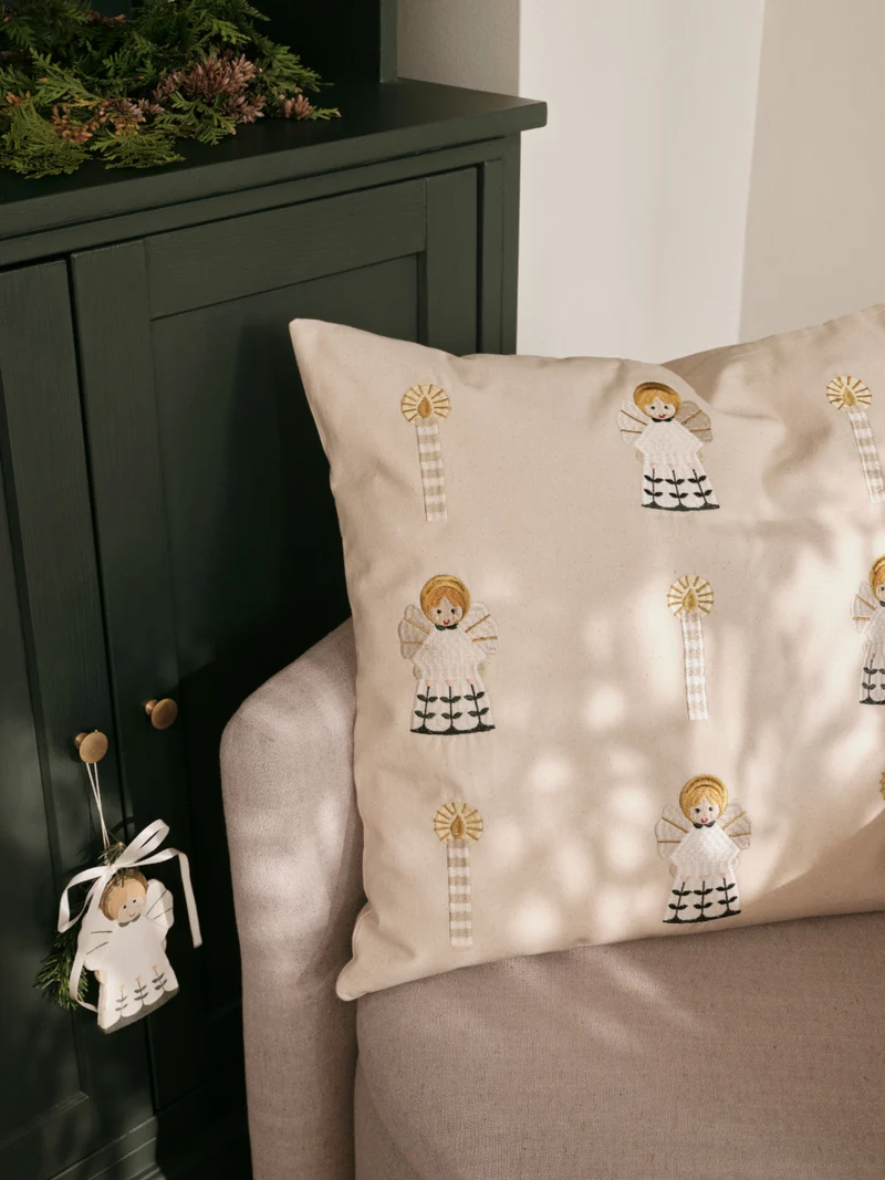 Broste Copenhagen Fairy Tale Kissenbezug beige 50x50cm