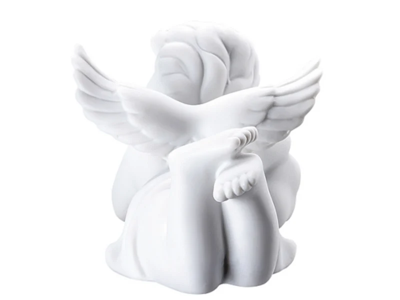 Rosenthal Engel träumend klein weiss matt 6,5 cm