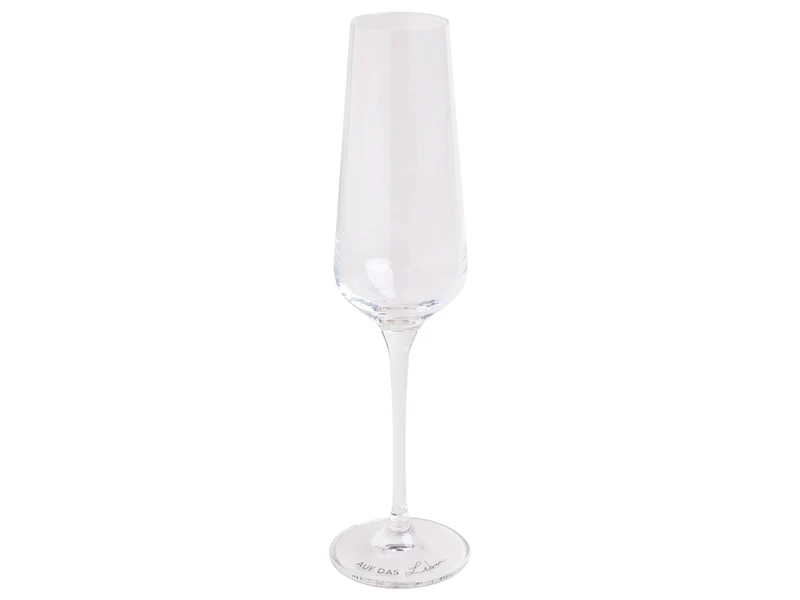 Eulenschnitt Sektglas Auf das Leben klar 2,1l