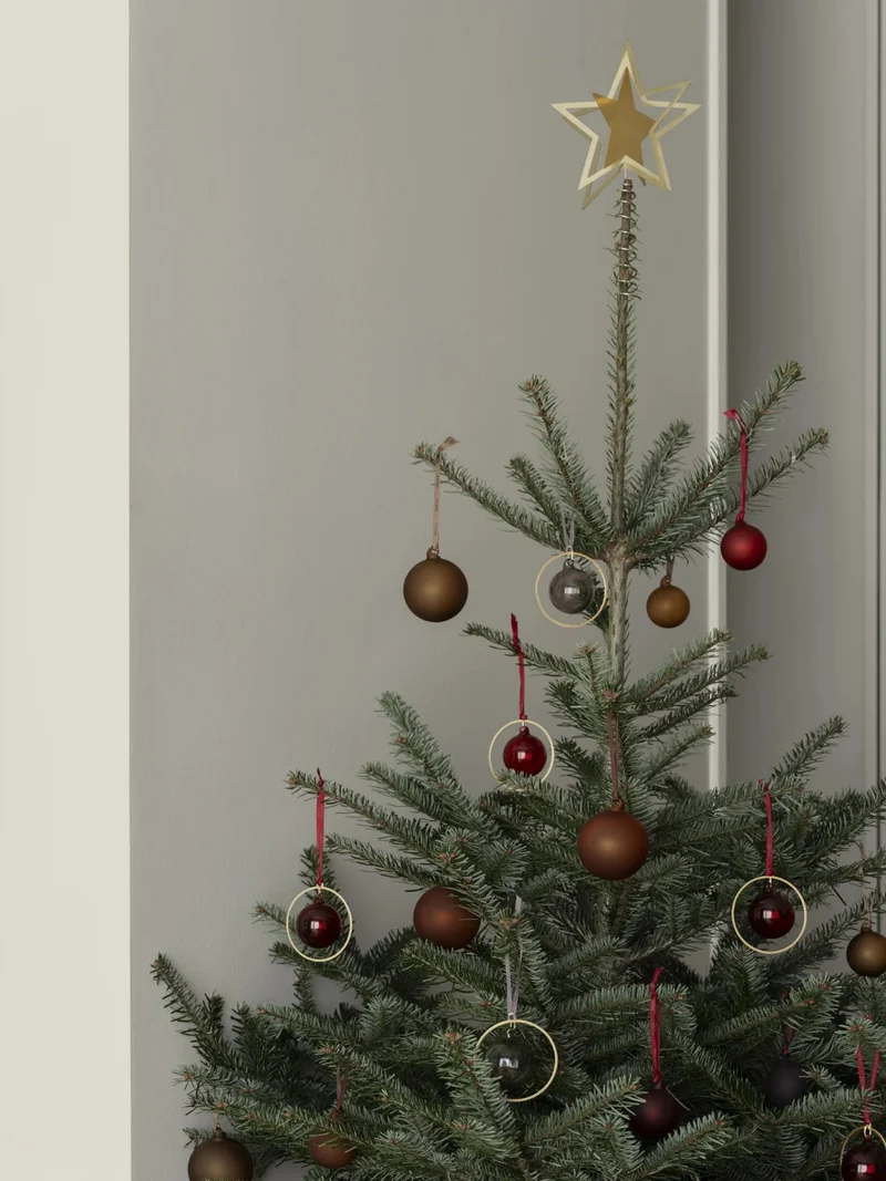 Blomus JUHLA Weihnachtsschmuck M rustic brown 7cm 4tlg