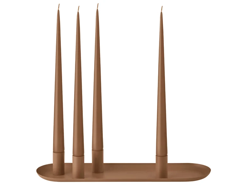 Blomus LOHA Kerzenhalter oval amber brown 37cm
