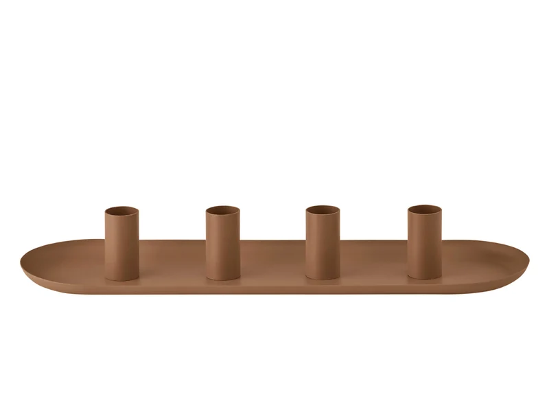 Blomus LOHA Kerzenhalter oval amber brown 37cm