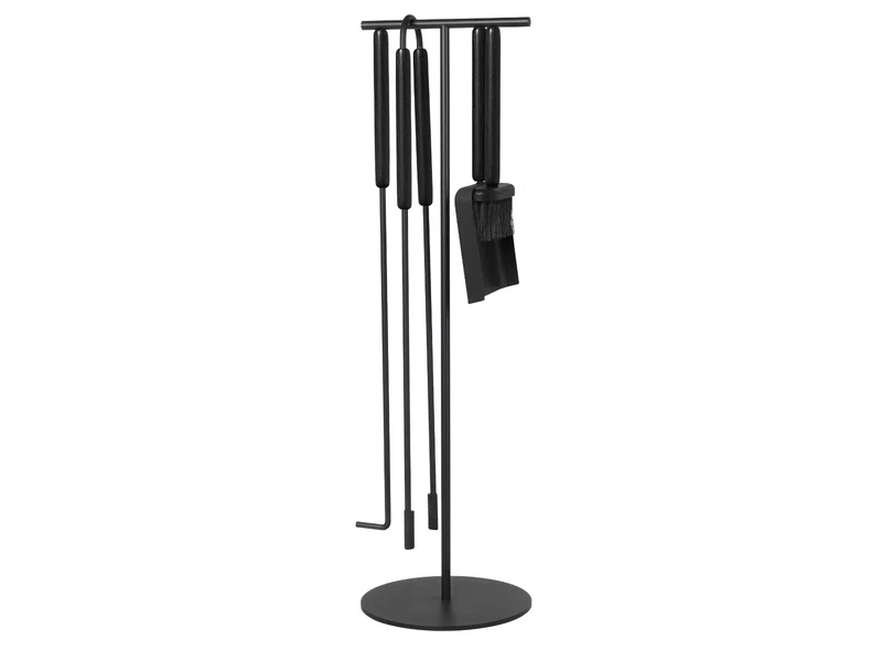 Blomus ASHI Kaminbesteck black oak 5tlg