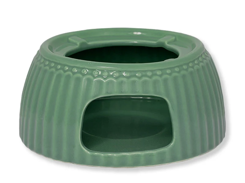 Greengate Alice Stövchen dusty green 13 x 5cm
