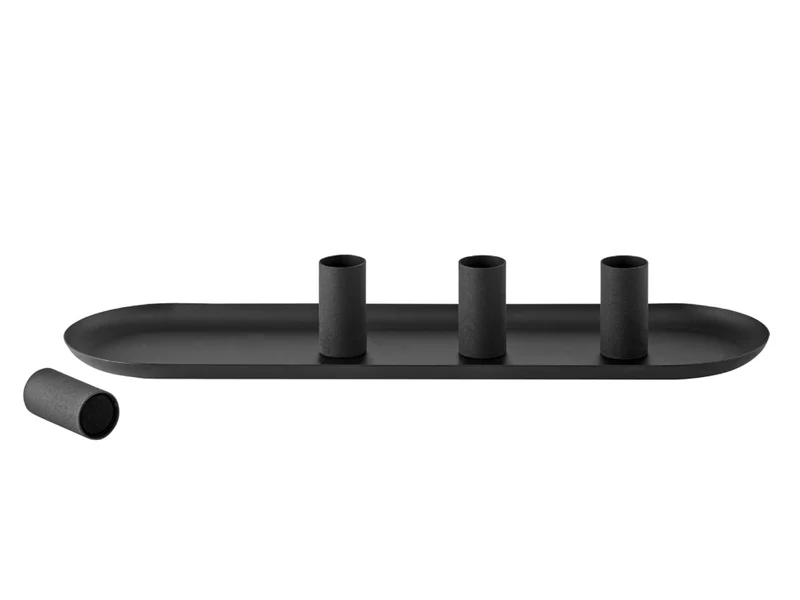 Blomus LOHA Kerzenhalter oval black 37cm