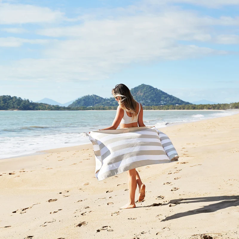 Dock & Bay Beach Towel L Bora Bora Beige 160x90cm