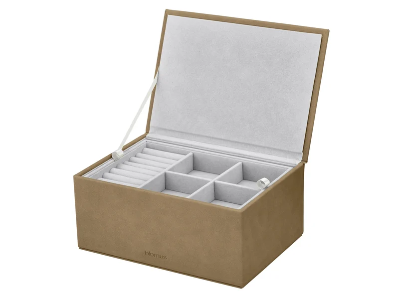 Blomus SAHLA Schmuckaufbewahrungsbox L indian tan 22x15x10cm
