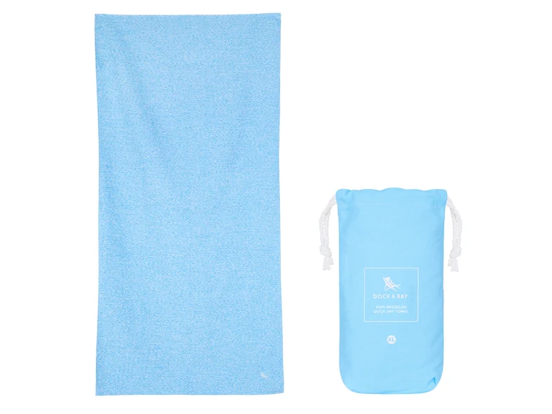 Dock & Bay Fitness-Handtuch XL Lagoon Blue 200x90cm