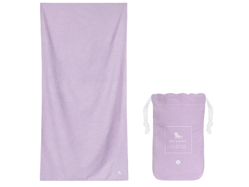 Dock & Bay Fitness-Handtuch L Meadow Lilac 160x90cm
