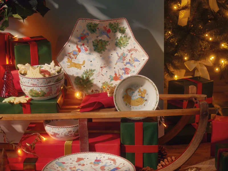 Hutschenreuther Sammelkollektion 2025 Weihnachtsspiele Plätzchenteller 28cm