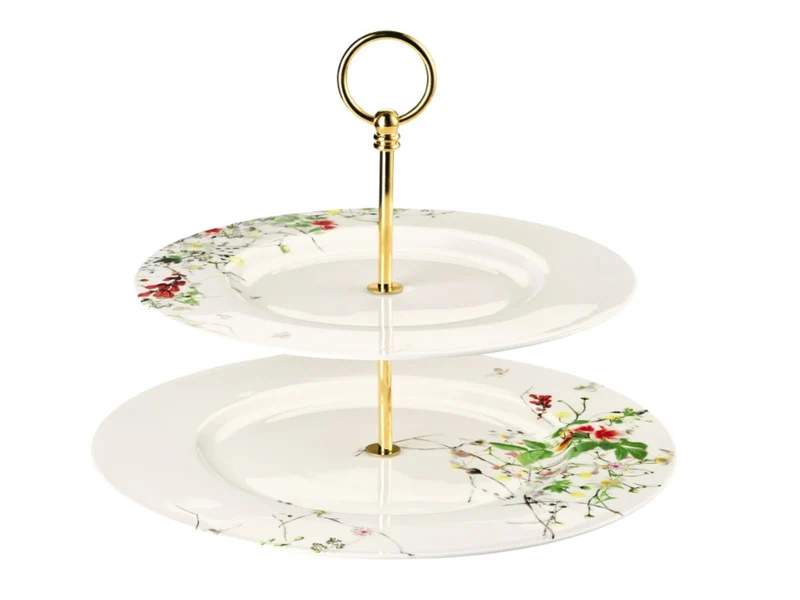 Rosenthal Brillance Fleurs Sauvages Etagere 2tlg.