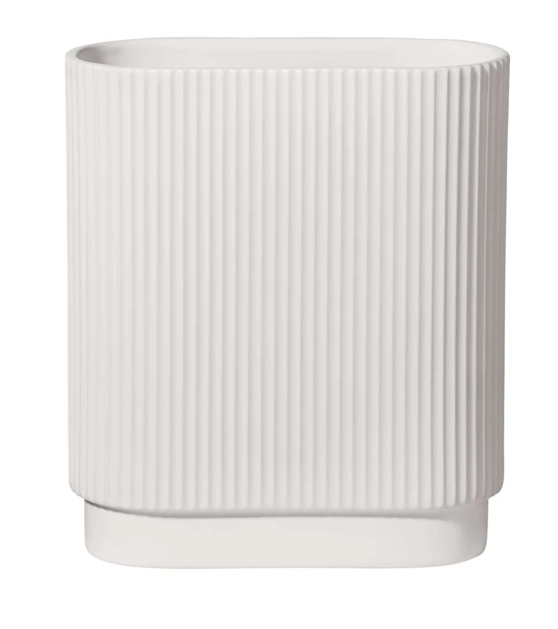 ASA Art Deco Vase weiss 20 cm