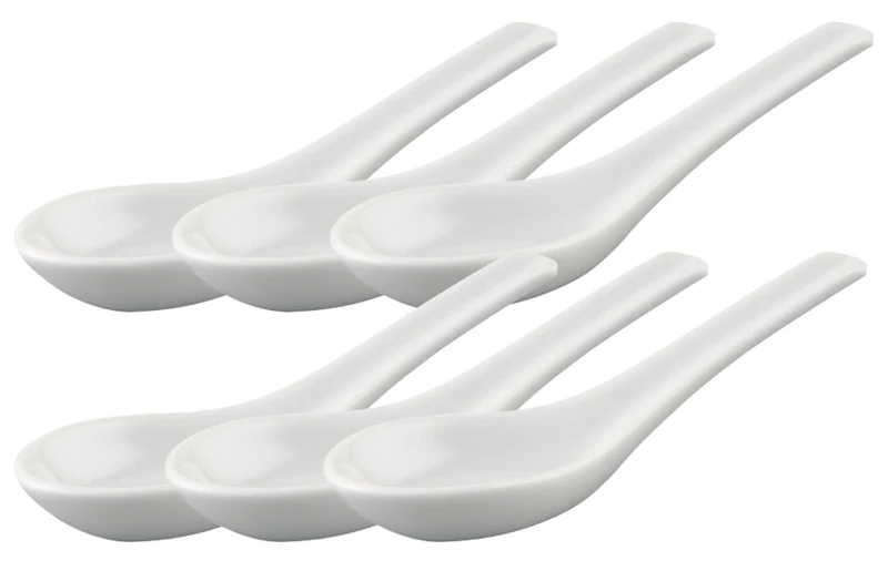 Thomas Trend Weiss Porzellanlöffel 13 cm Set6