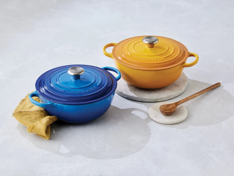 Le Creuset Bräter La Marmite Signature rund sea salt 28cm